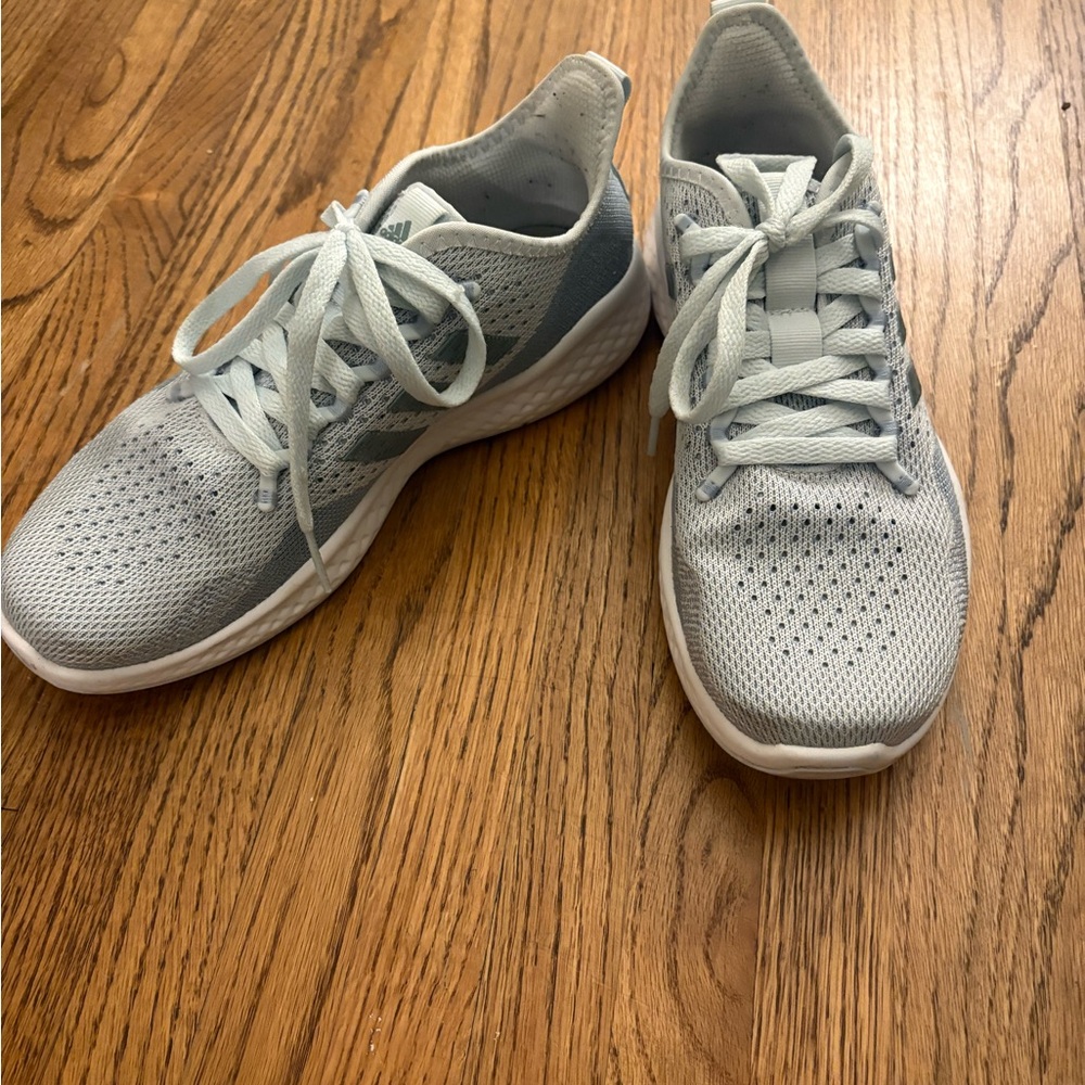 Adidas Light Gray Athletic Sneakers